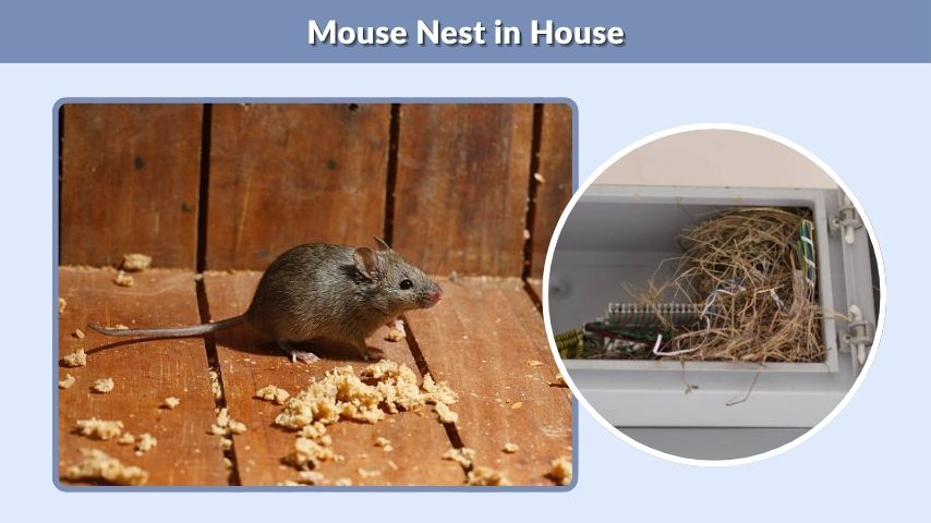 Mouse Nest in House