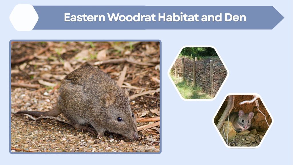 Eastern Woodrat Habitat and Den