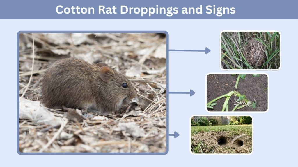 Cotton Rat Droppings and Signs