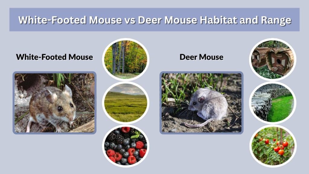 White-Footed Mouse vs Deer Mouse Habitat and Range