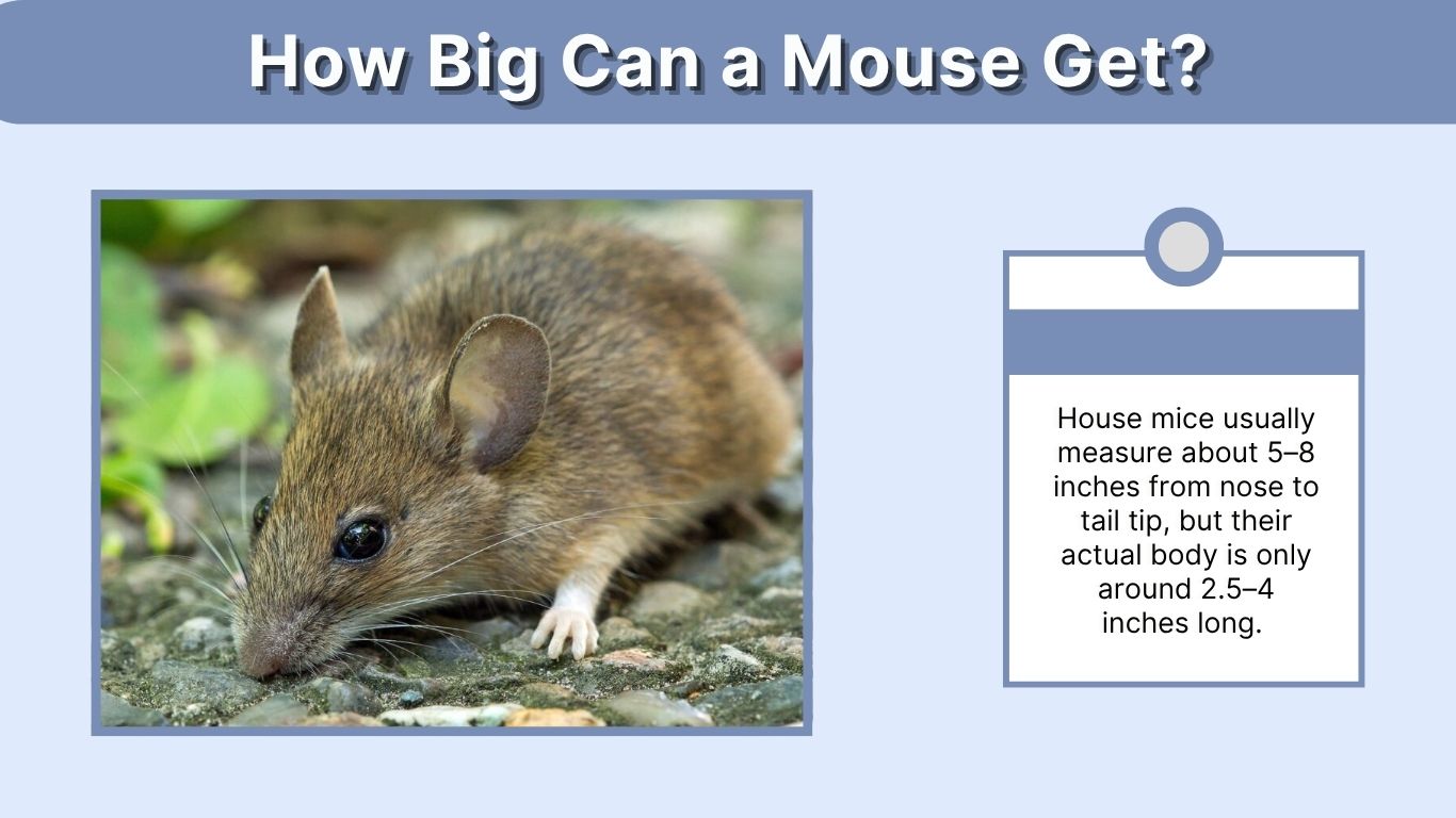 How Big Can a Mouse Get? House, Field, and Pet Mouse Sizes